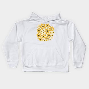 Yellow flower power Kids Hoodie